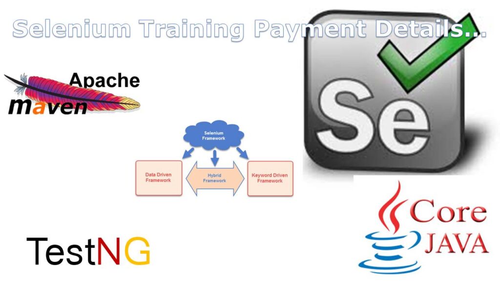 Selenium Training Payment Details