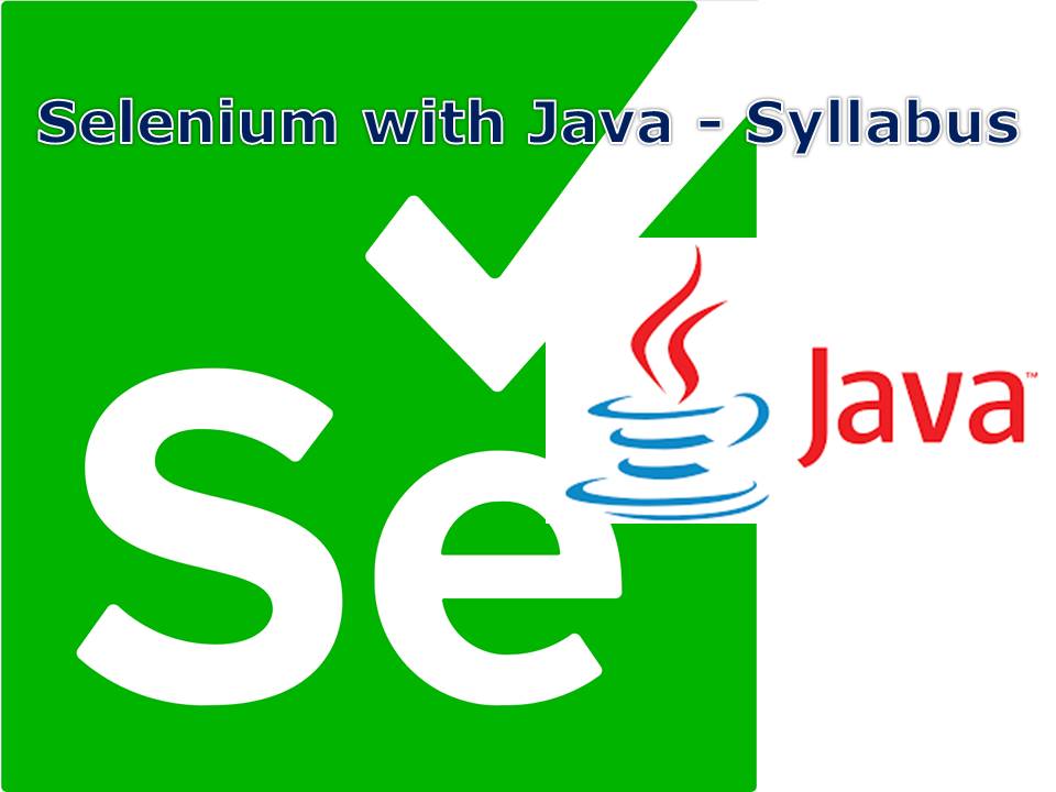 Selenium with Java - Syllabus