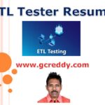 ETL Tester Resume