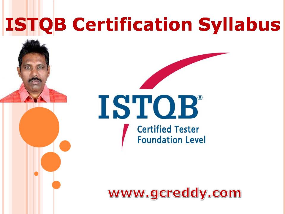 ISTQB Certification Syllabus