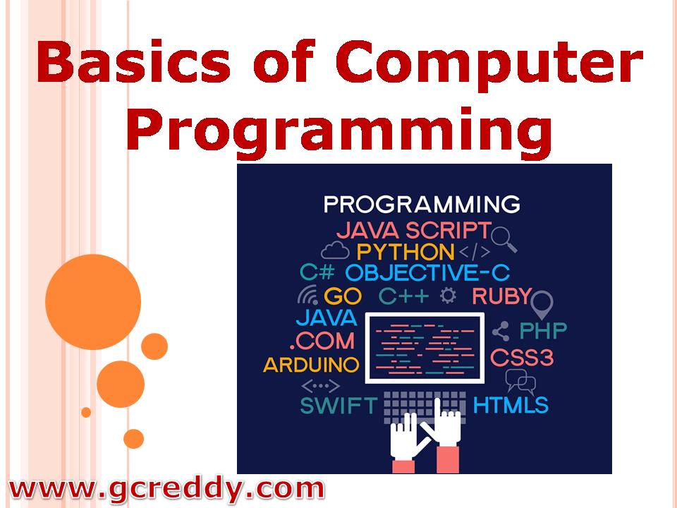 Basics of Computer Programming