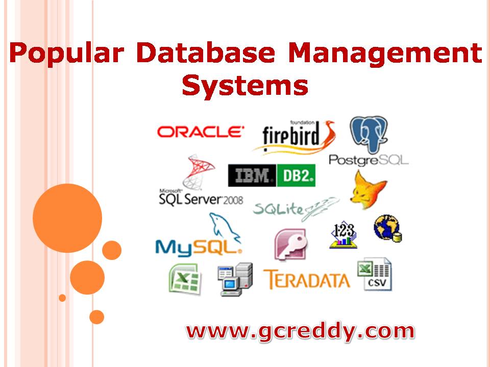Popular Database Management Systems