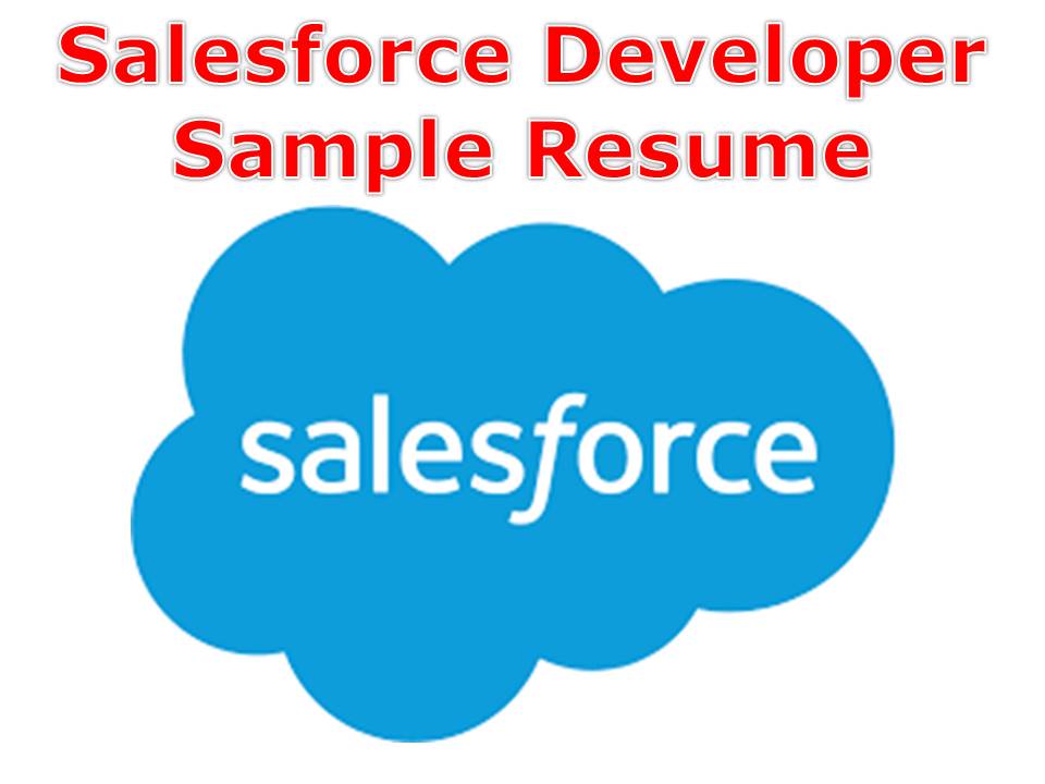 Salesforce Developer Sample Resume
